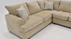 Aden Sectional Sofa With Chaise Tan Home Furniture Plus Bedding And