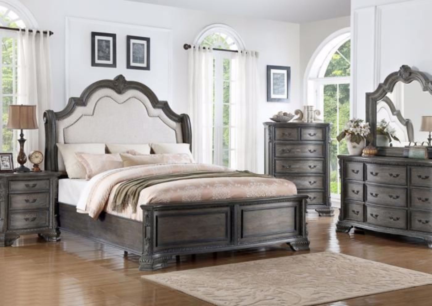 Picture of Sheffield Bedroom Set - Brown and Beige