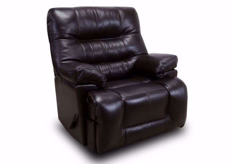 Boss Leather Rocker Recliner with Dark Brown Leather Upholstery | Home Furniture Plus Bedding