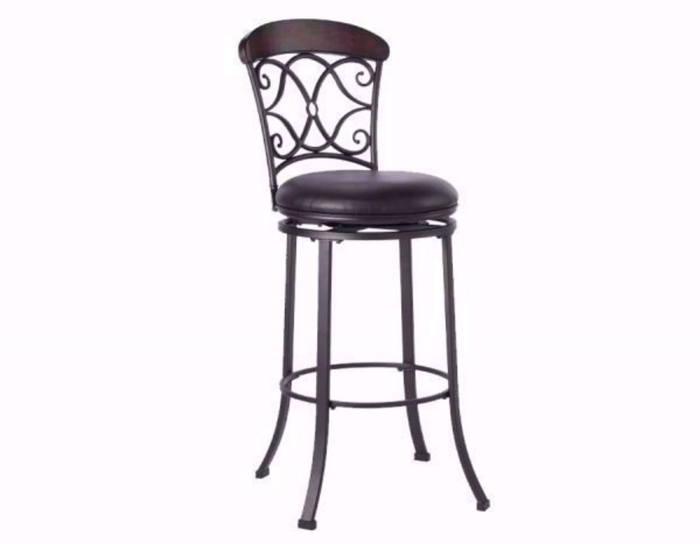 Dark Brown Aurora 24 Inch Bar Stool at an Angle | Home Furniture Plus Bedding