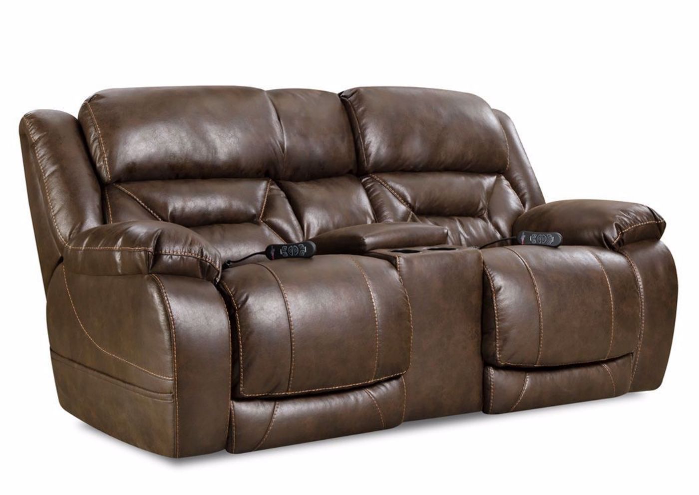Picture of Badlands POWER Reclining Loveseat - Dark Brown