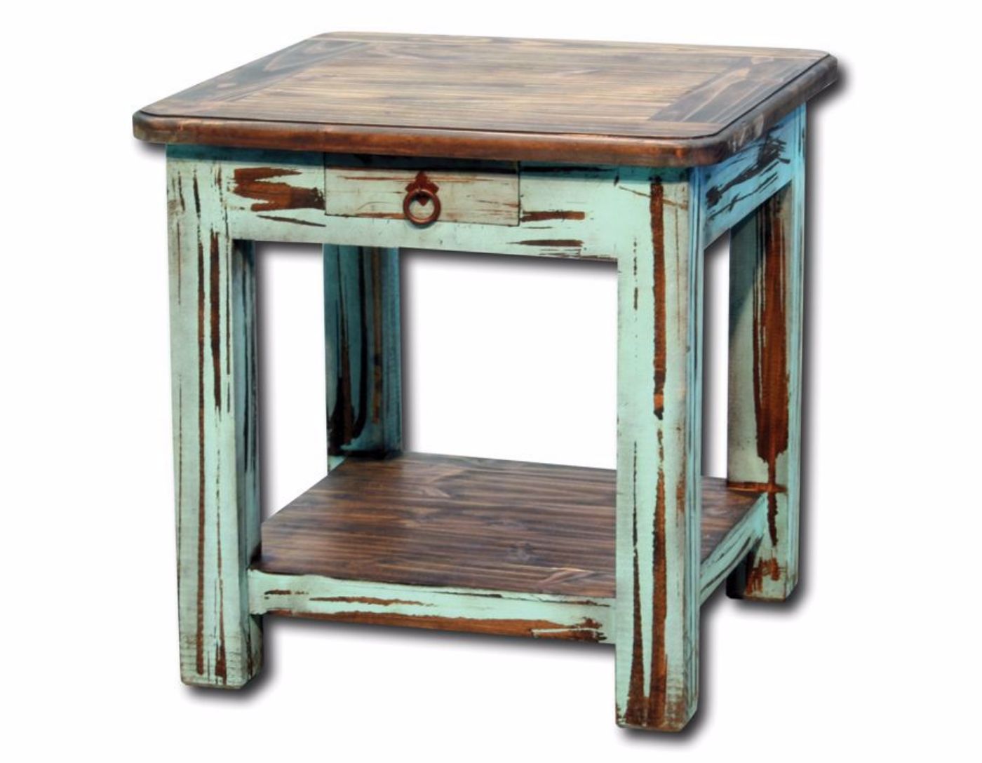 Picture of Cottage End Table - Turquoise