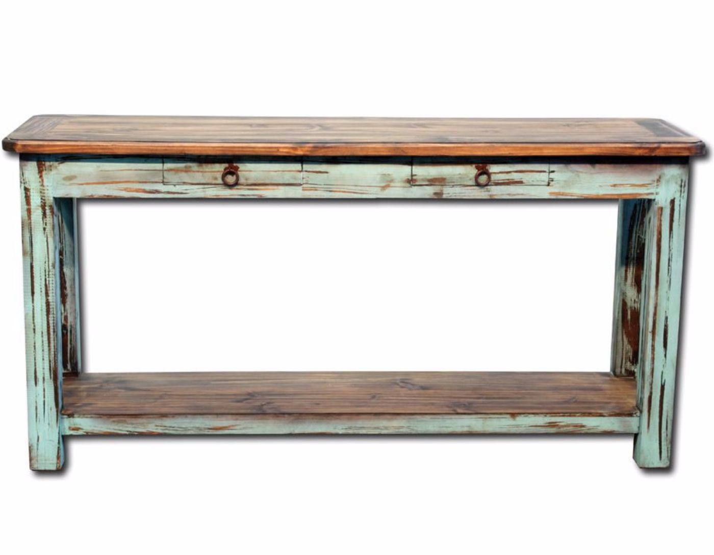 Picture of Cottage Sofa/Console Table - Turquoise