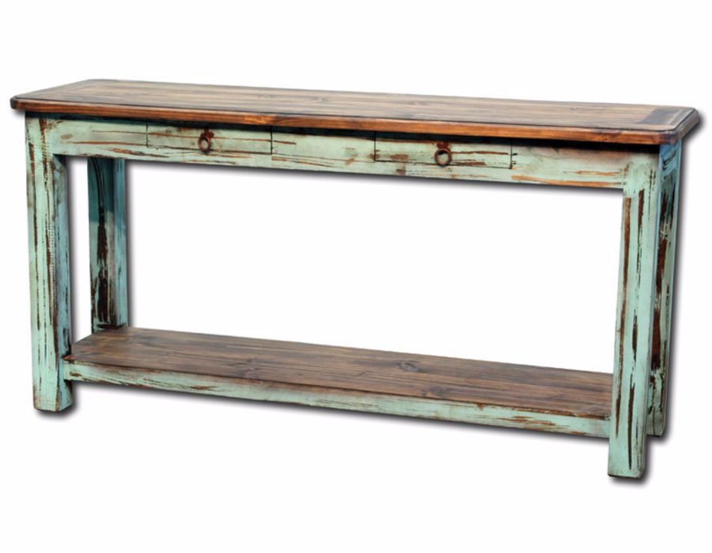 Picture of Cottage Sofa/Console Table - Turquoise