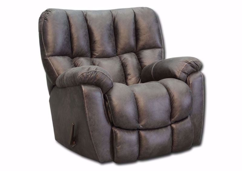 Denver Rocker Recliner with Dark Gray Microfiber Upholstery | Home Furniture Plus Bedding