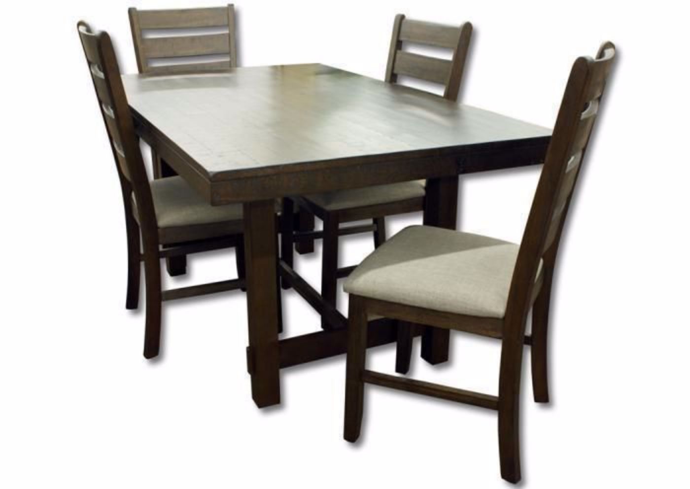 Picture of Elda 5 Piece Dining Table Set - Dark Brown