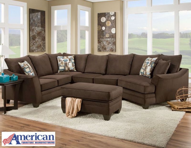 Picture of Hampstead Sectional Sofa - Brown