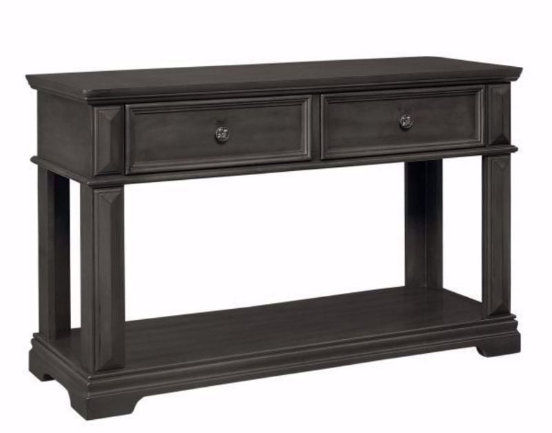 Garrison Sofa/Console Table, Gray, Angle | Home Furniture Plus Mattress