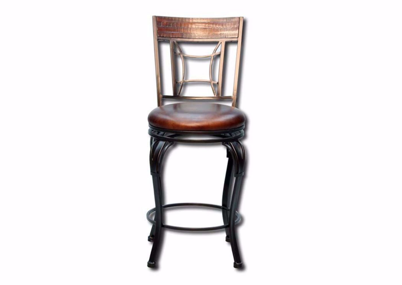 Dark Brown Granada 30 Inch Bar Stool Facing Front | Home Furniture Plus Mattress