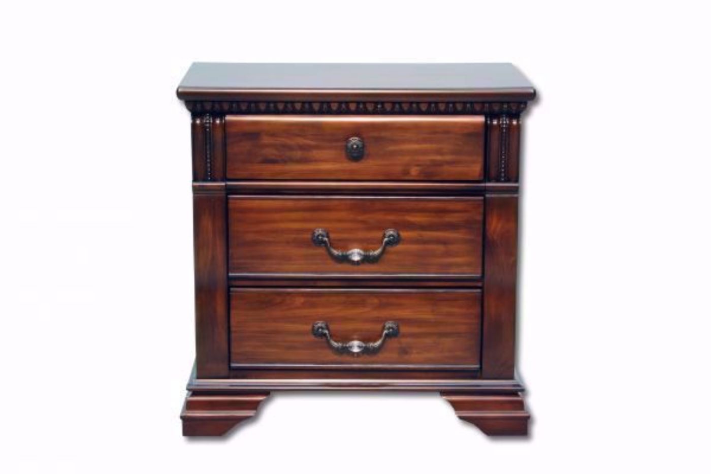 Warm Brown Isabella Nightstand Facing Front | Home Furniture Plus Mattress