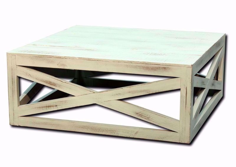 White Ivy Coffee Table at an Angle | Home Furniture Plus Mattress