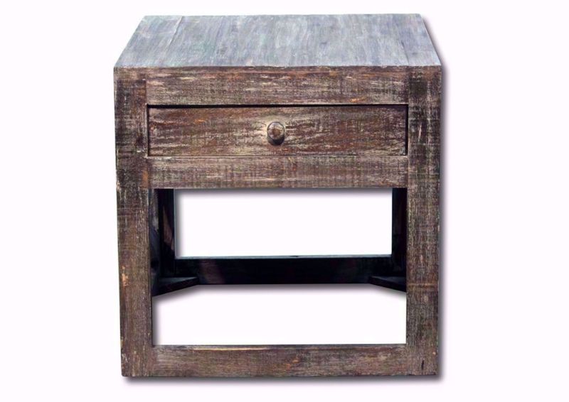 Barnwood Brown Ivy End Table Facing Front | Home Furniture Plus Mattress