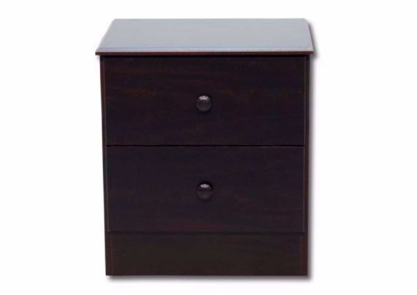Dark Brown Kismet Nightstand Facing Front | Home Furniture Plus Mattress