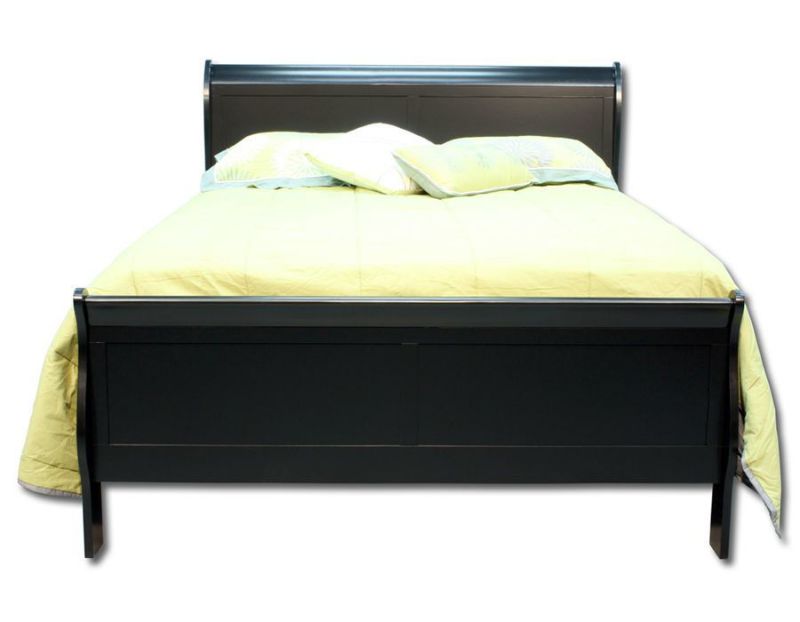 Picture of Louis Philippe King Bed - Black