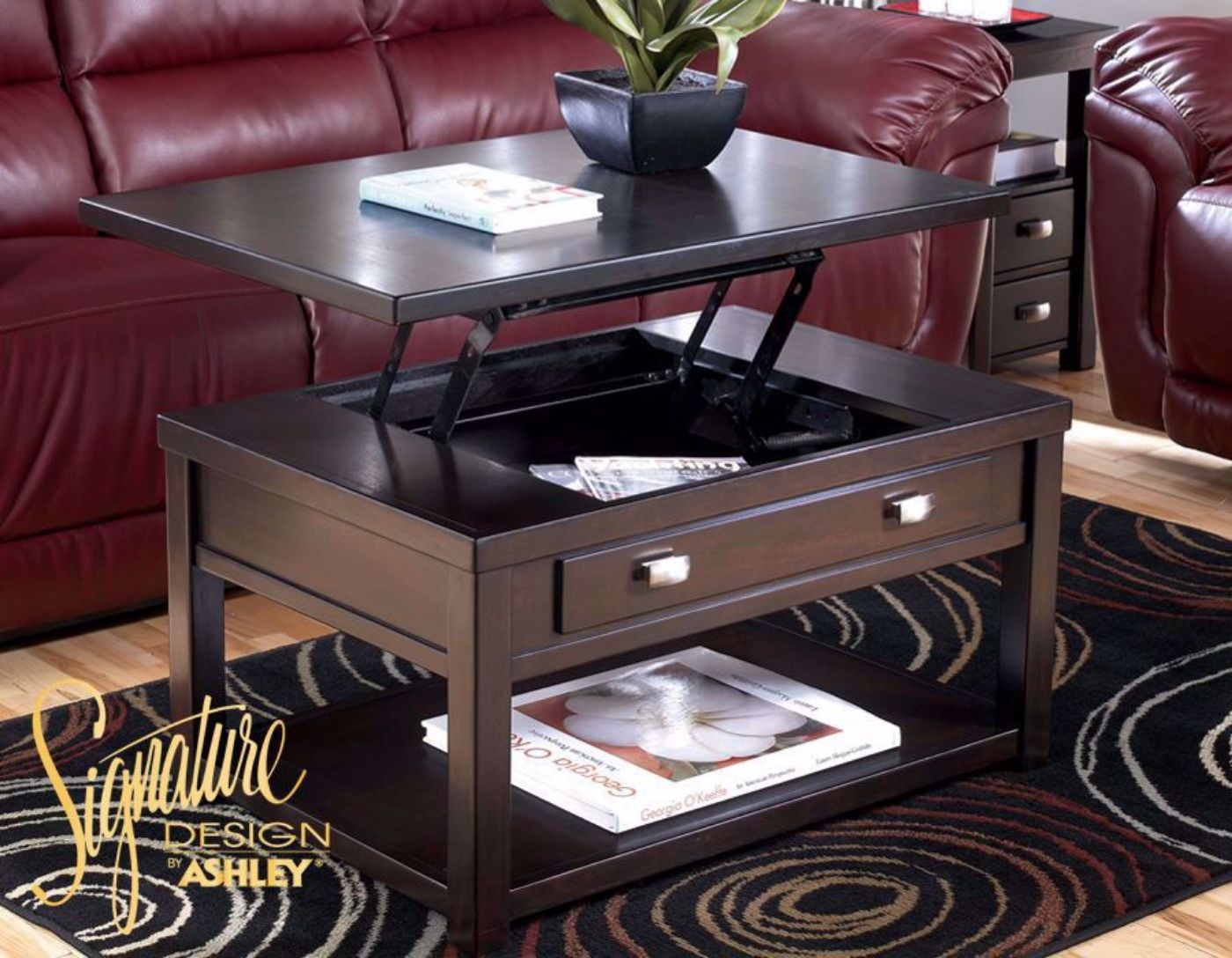 Hatsuko Lift-Top Coffee Table by Ashley Furniture | Home Furniture Plus Mattress