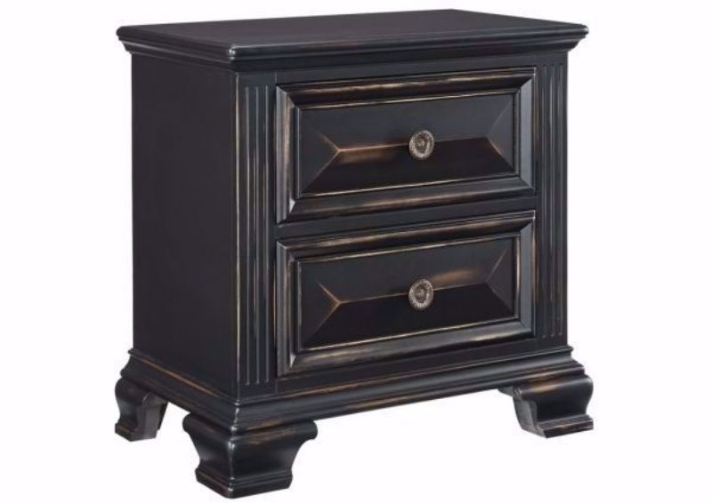 Passages Nightstand, Black, Angle | Home Furniture Plus Bedding