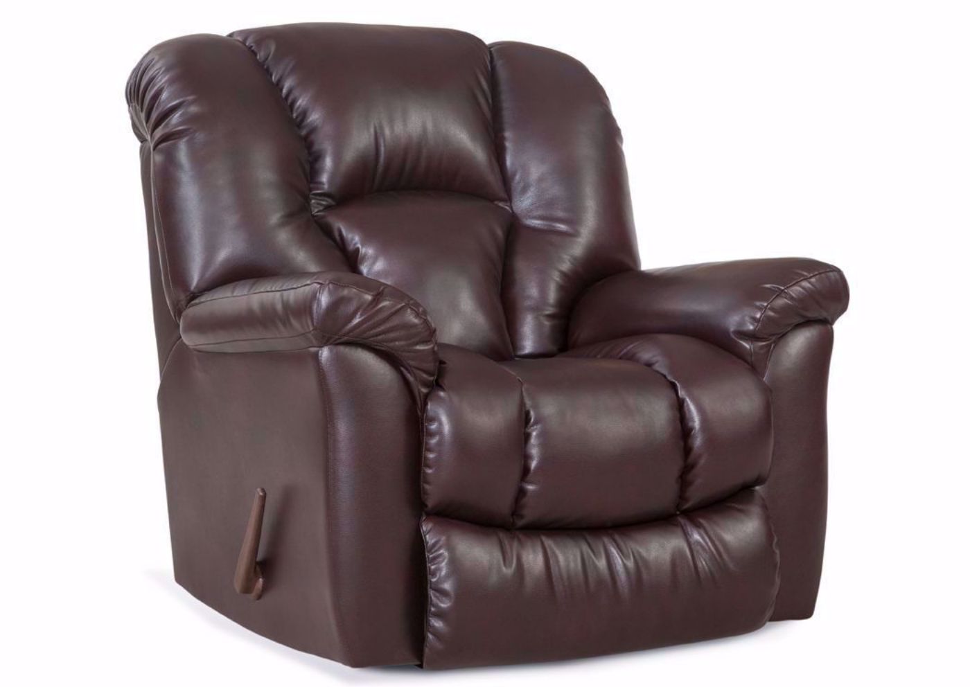 Riverside Rocker Recliner with Dark Brown Microfiber Upholstery | Home Furniture Plus Bedding