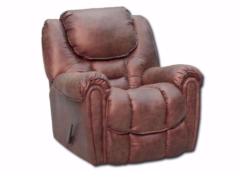 Slightly Angled View of the Mocha Brown Santa Monica Recliner by Homestretch | Home Furniture Plus Mattress