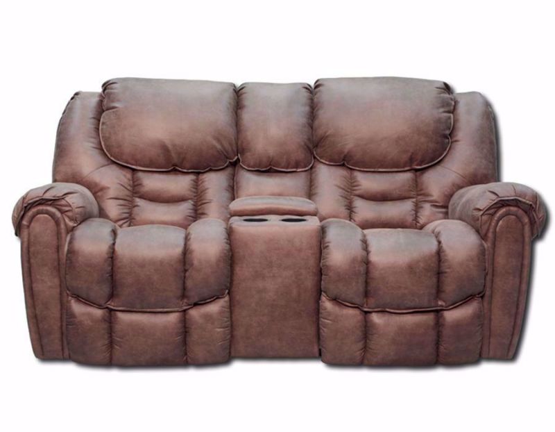Santa Mocha Brown Monica Reclining Loveseat by Homestretch, Front Facing | Home Furniture Plus Bedding