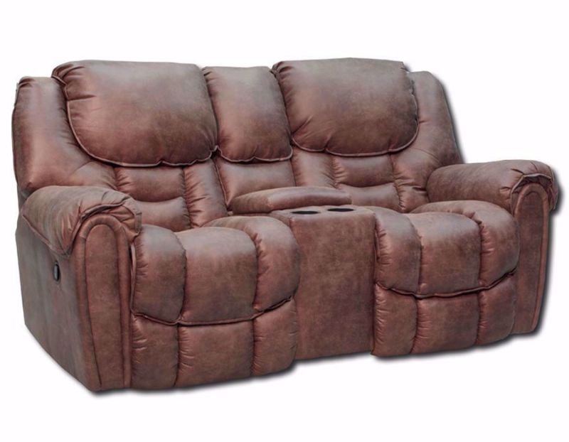 Santa Mocha Brown Monica Reclining Loveseat by Homestretch at an Angle | Home Furniture Plus Bedding