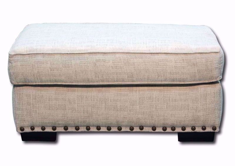 Beige Symbio Cream Ottoman by Albany, Front Facing | Home Furniture Plus Mattress