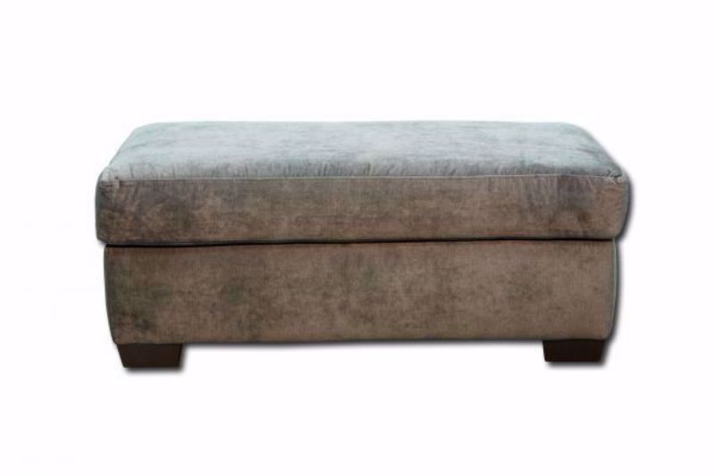 Telluride Ottoman, Gray, Front Facing | Home Furniture Plus Bedding