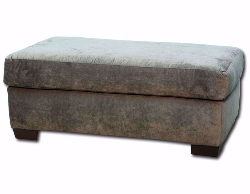 Telluride Ottoman, Gray, Angle | Home Furniture Plus Bedding