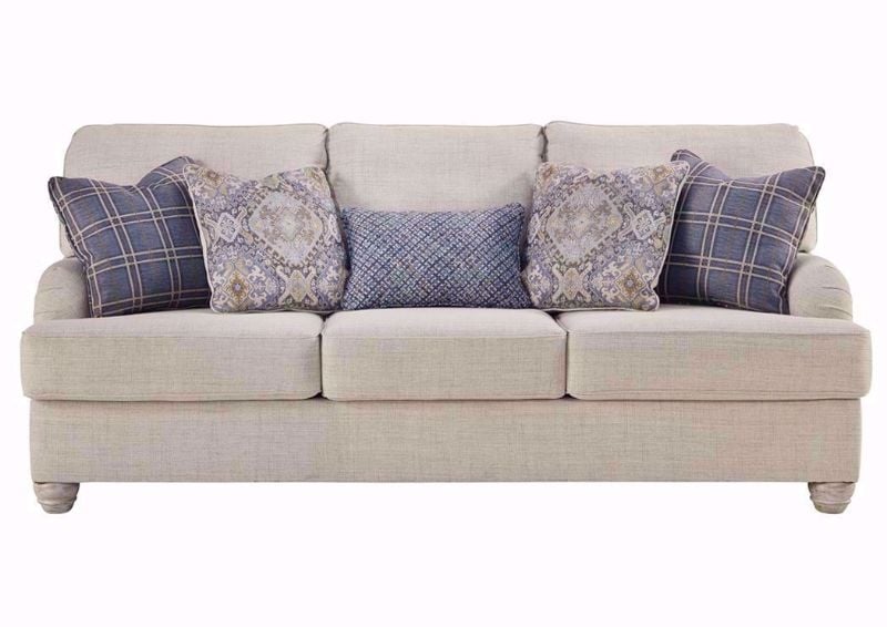 Off White Traemore Sofa with Accent Pillows by Ashley Furniture | Home Furniture Plus Bedding