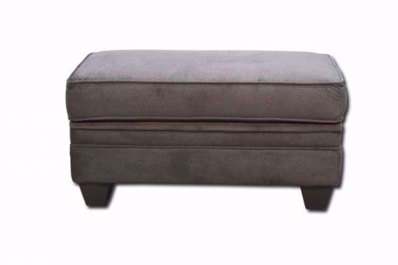 Gray Hampstead Storage Ottoman by American Furniture, Front Facing | Home Furniture Plus Mattress