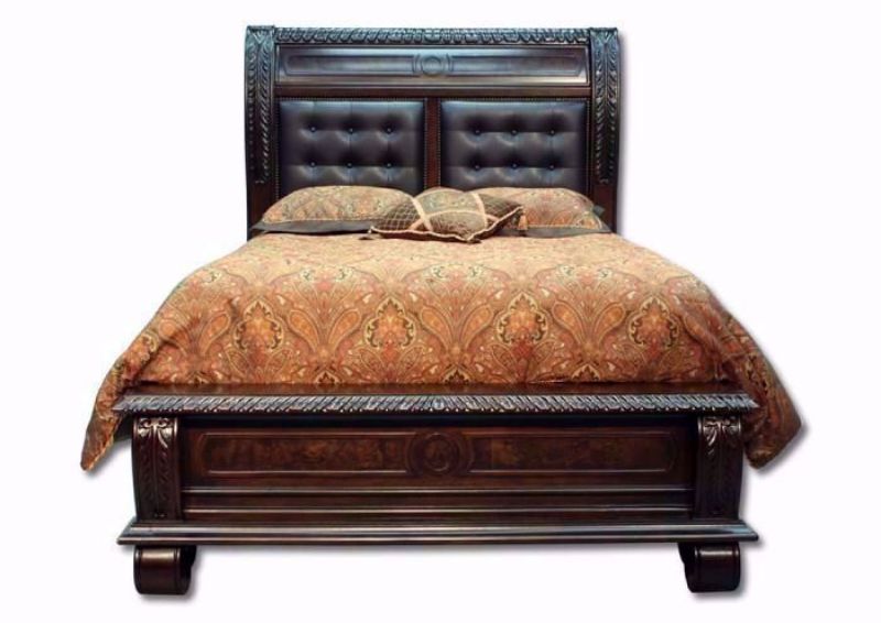 Sable Brown Hillsboro King Bed Facing Front | Home Furniture Plus Mattress
