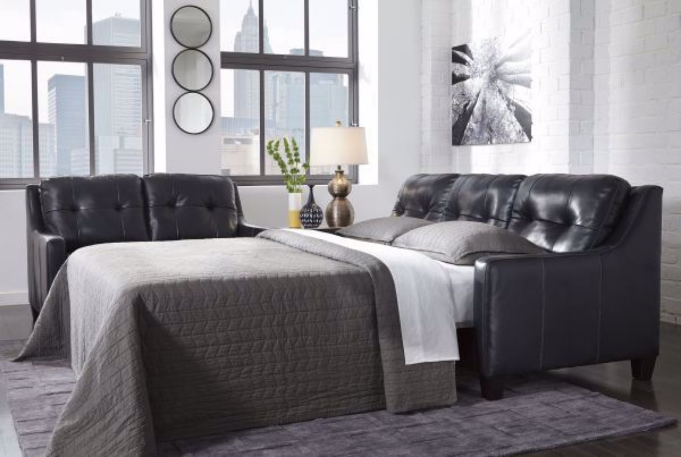 Picture of O'Kean Sleeper Sofa - Navy Blue