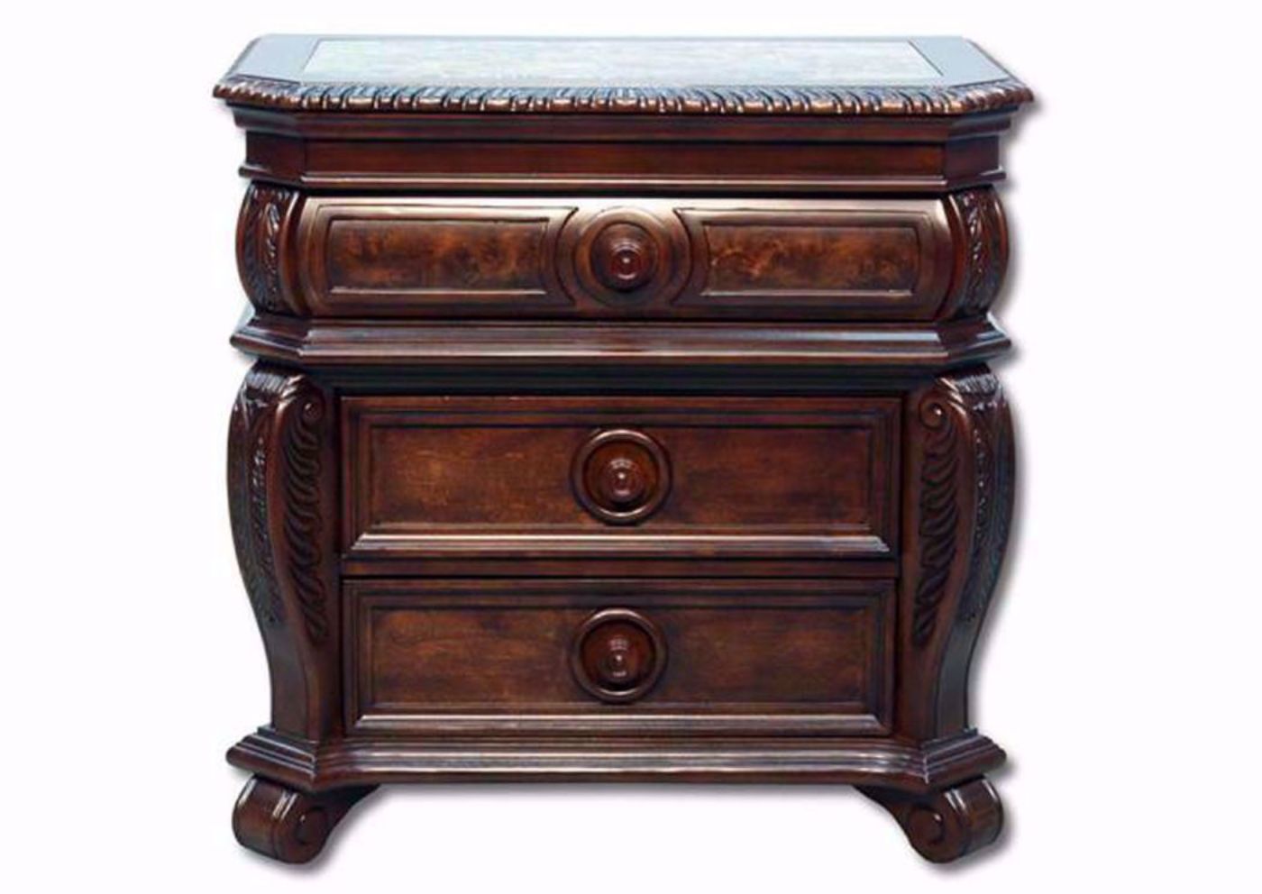 Sable Brown Hillsboro Nightstand Facing Front | Home Furniture Plus Mattress