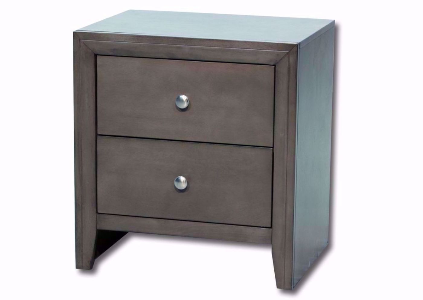 Gray Marshall Nightstand at an Angle | Home Furniture Plus Mattress