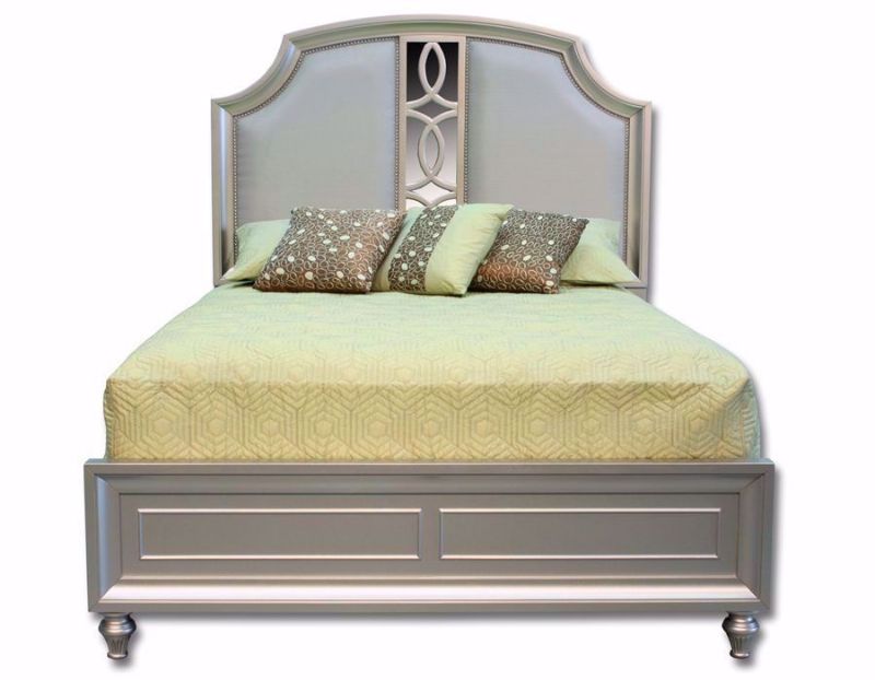 Champagne King Bed, Silver, Front Facing | Home Furniture Plus Mattress