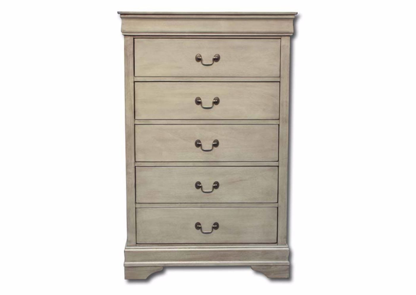 Picture of Louis Philippe Chest of Drawers - Gray