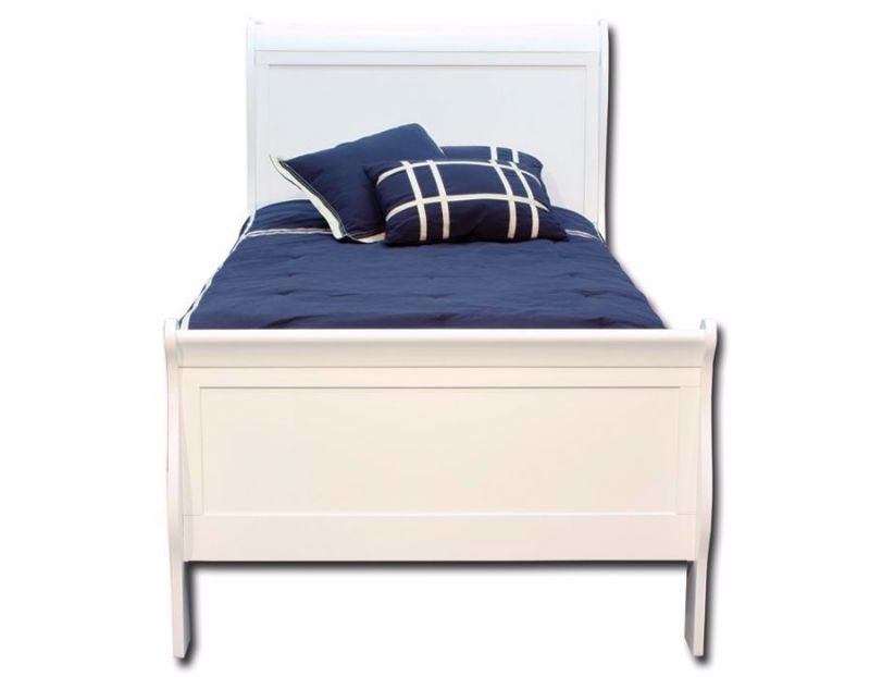 Picture of Louis Philippe Twin Bed - White