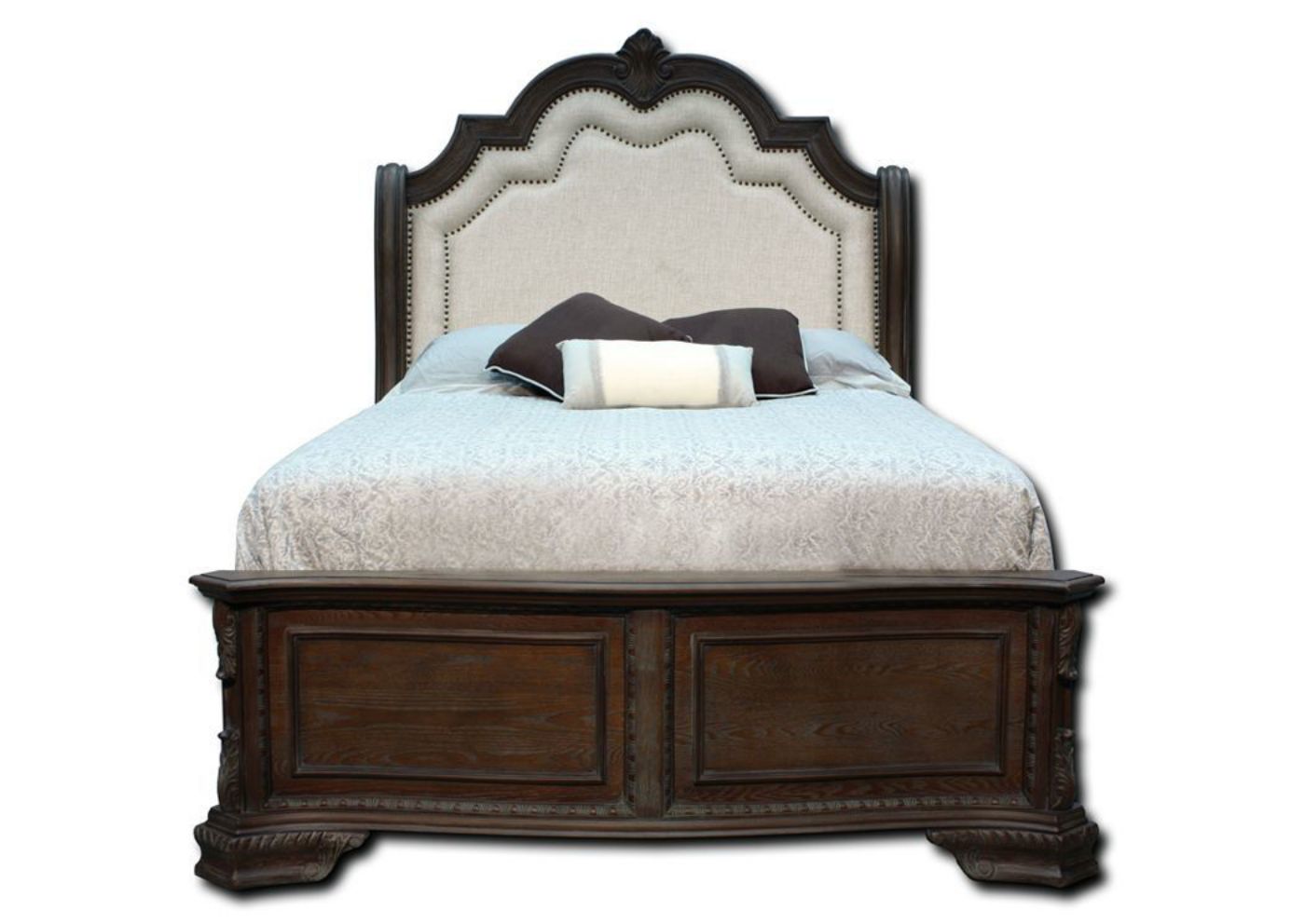 Picture of Sheffield Queen Bed - Brown and Beige