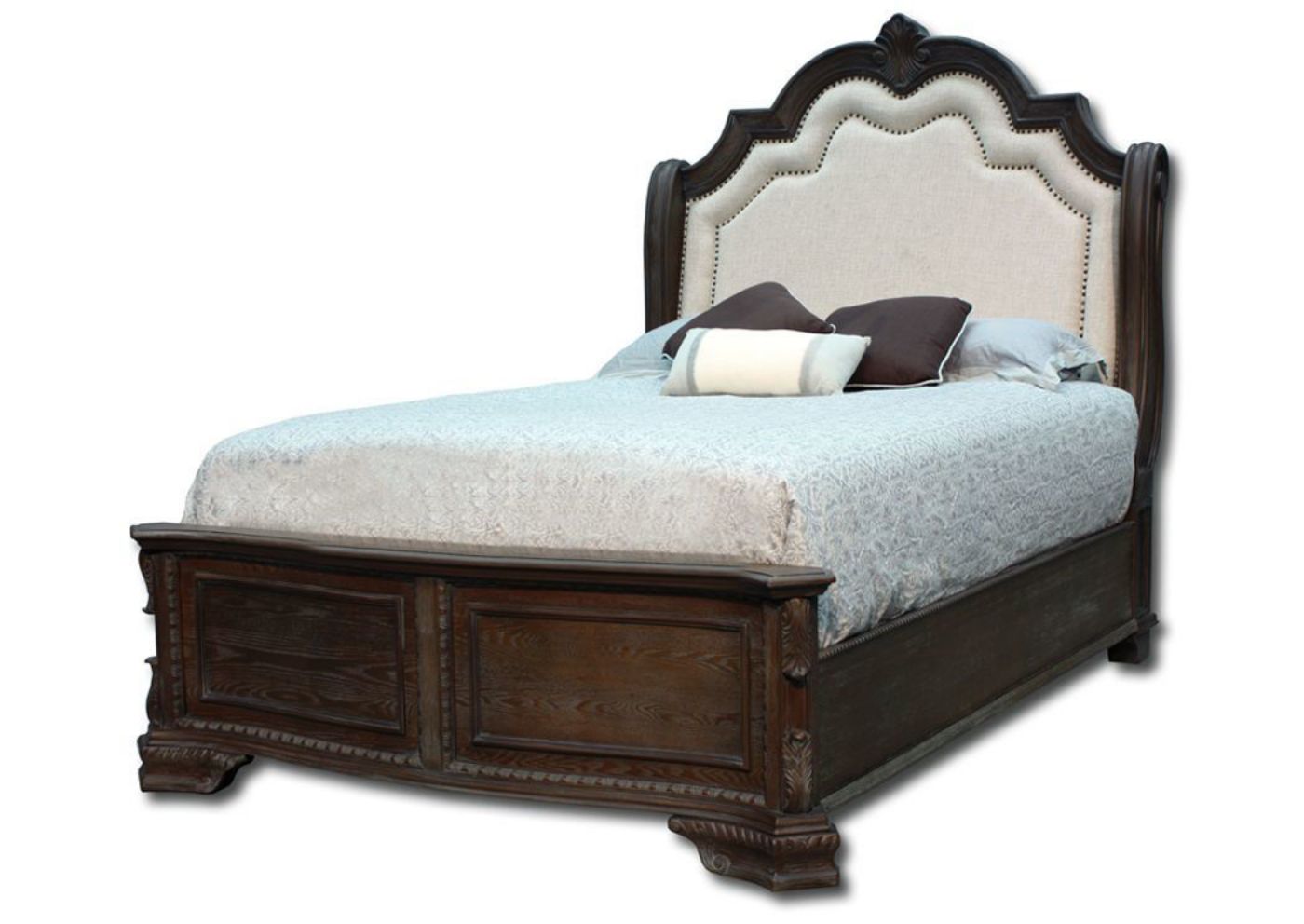 Picture of Sheffield Queen Bed - Brown and Beige