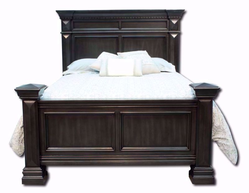 Dark Gray Garrison Queen Bed Facing Front | Home Furniture Plus Mattress