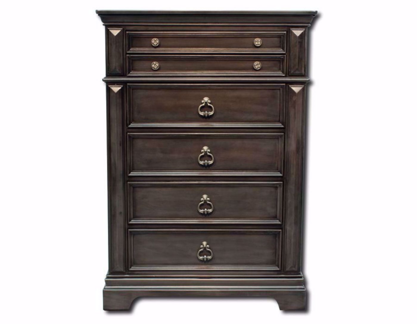 Garrison Chest of Drawers, Dark Gray, Front Facing | Home Furniture Plus Mattress