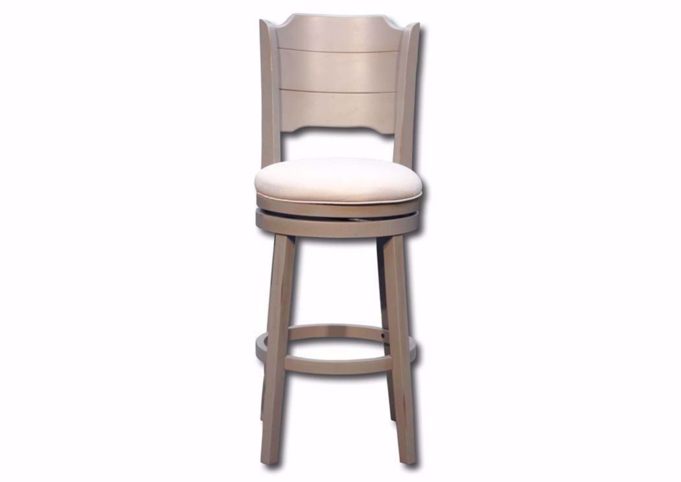 Clarion 30 Inch Swivel Bar Stool, Gray, Front Facing | Home Furniture Plus Bedding