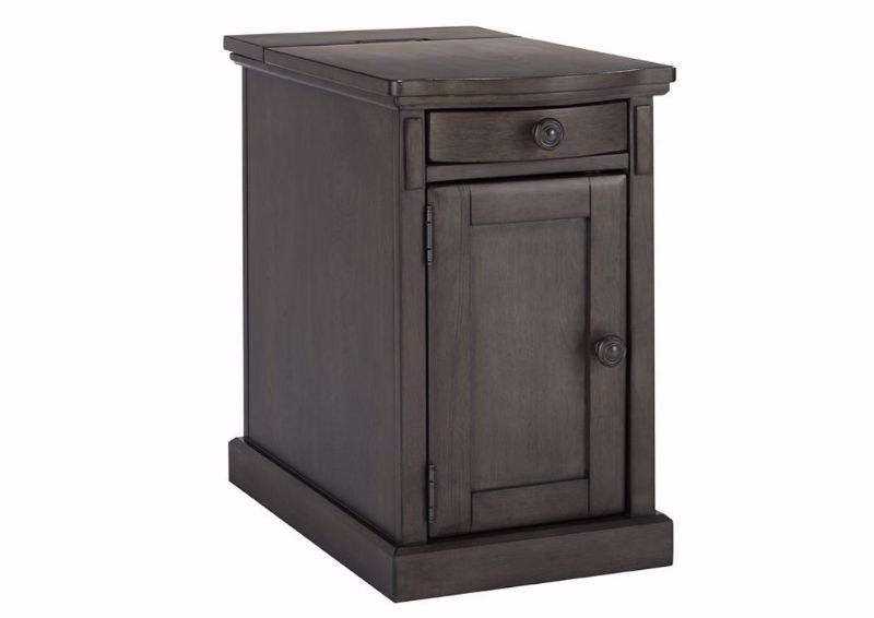 Laflorn Chairside End Table by Ashley Furniture with Gray Finish | Home Furniture Plus Bedding