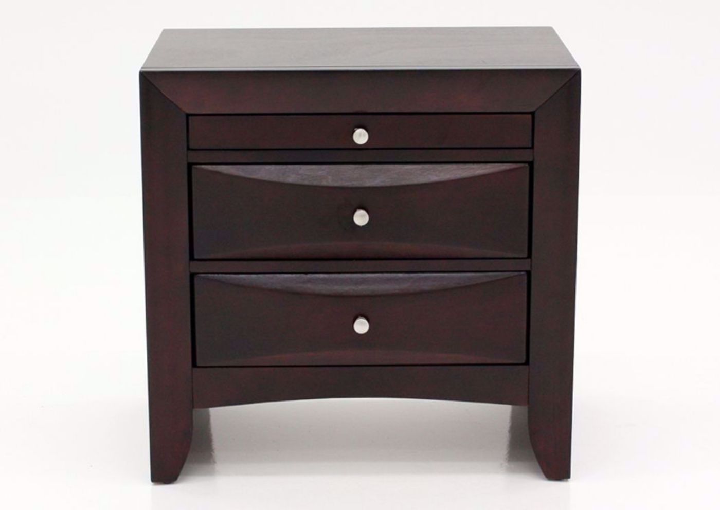 Emily Nightstand, Brown, Front Facing | Home Furniture Plus Mattress