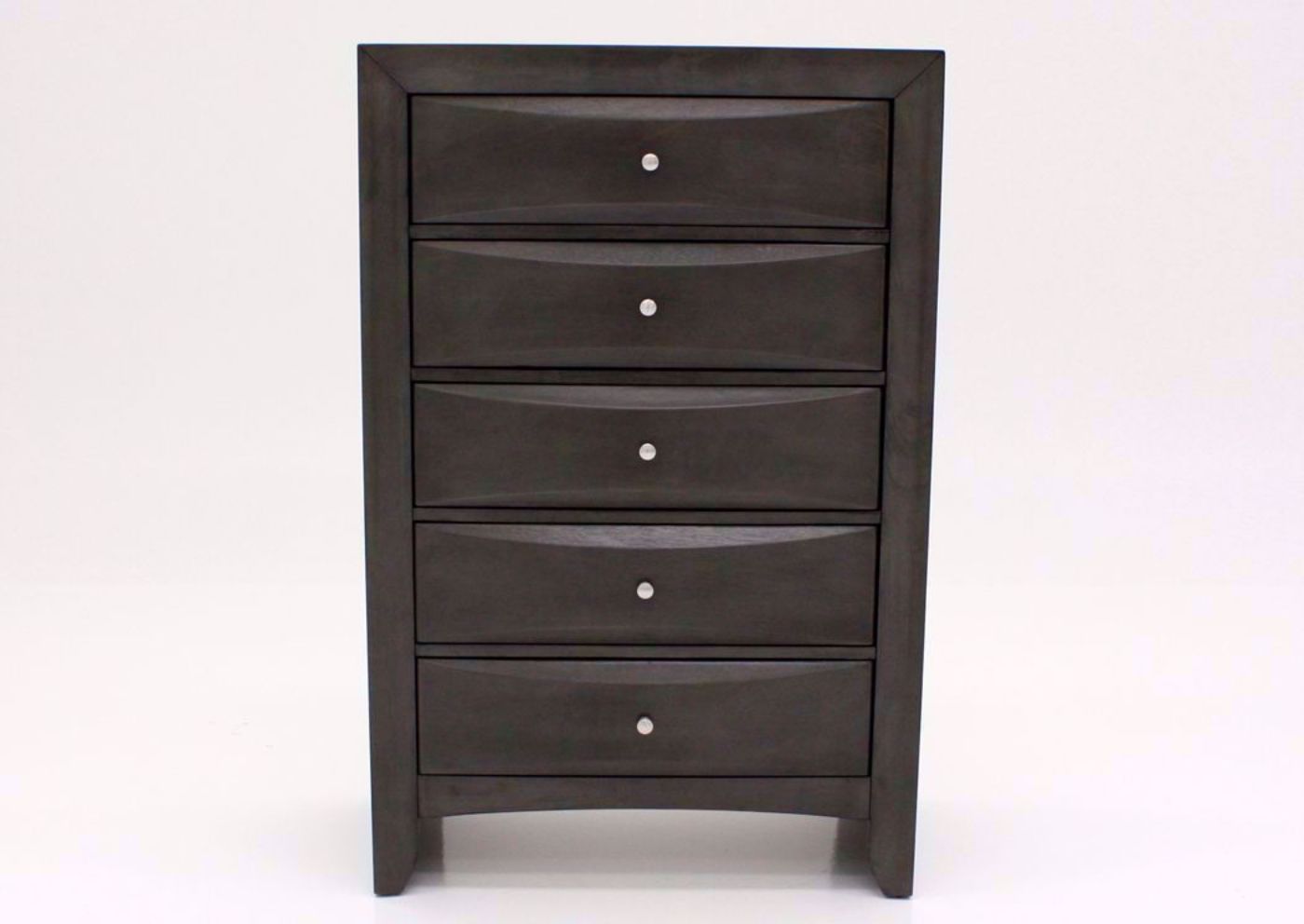 Dark Gray Emily Chest of Drawers Facing Front | Home Furniture Plus Mattress