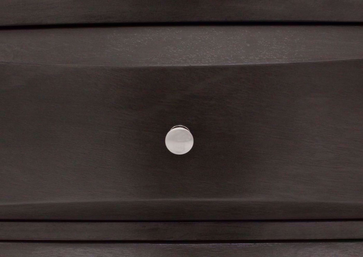 Dark Gray Emily Chest of Drawers Round Metal Drawer Pull | Home Furniture Plus Mattress