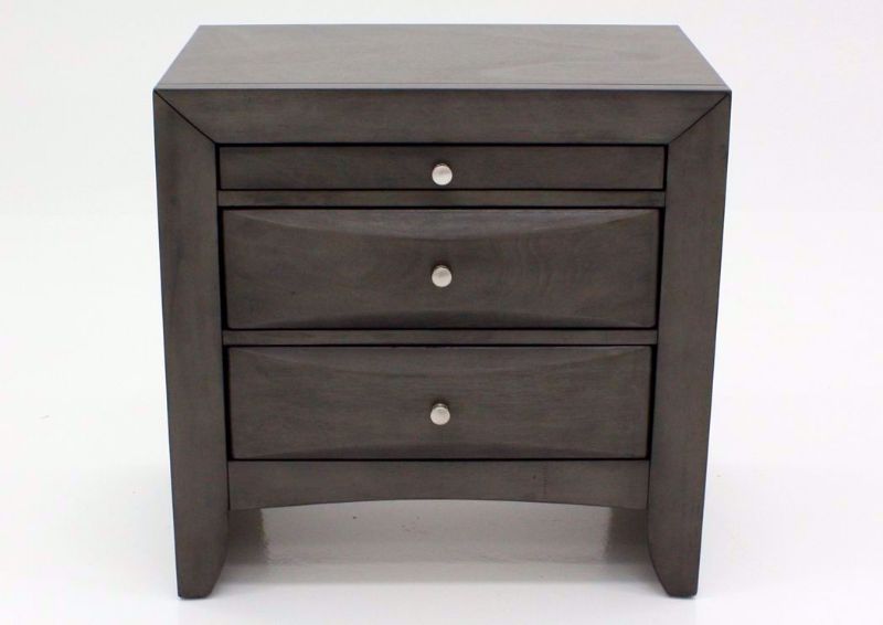 Emily Nightstand, Gray, Front Facing | Home Furniture Plus Mattress