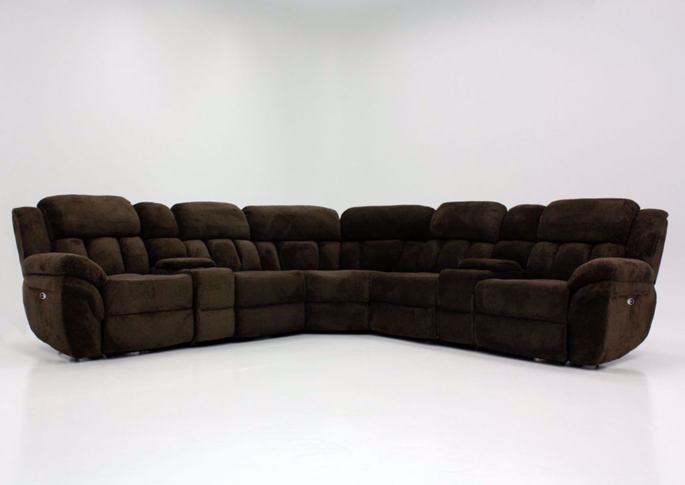 Picture of Santorini Power Reclining Sectional - Brown