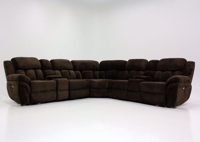 Picture of Santorini Power Reclining Sectional - Brown