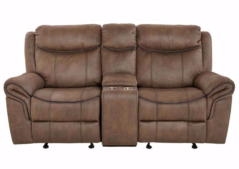 Brown Knoxville Reclining Loveseat by Standard, Front Facing | Home Furniture Plus Mattress