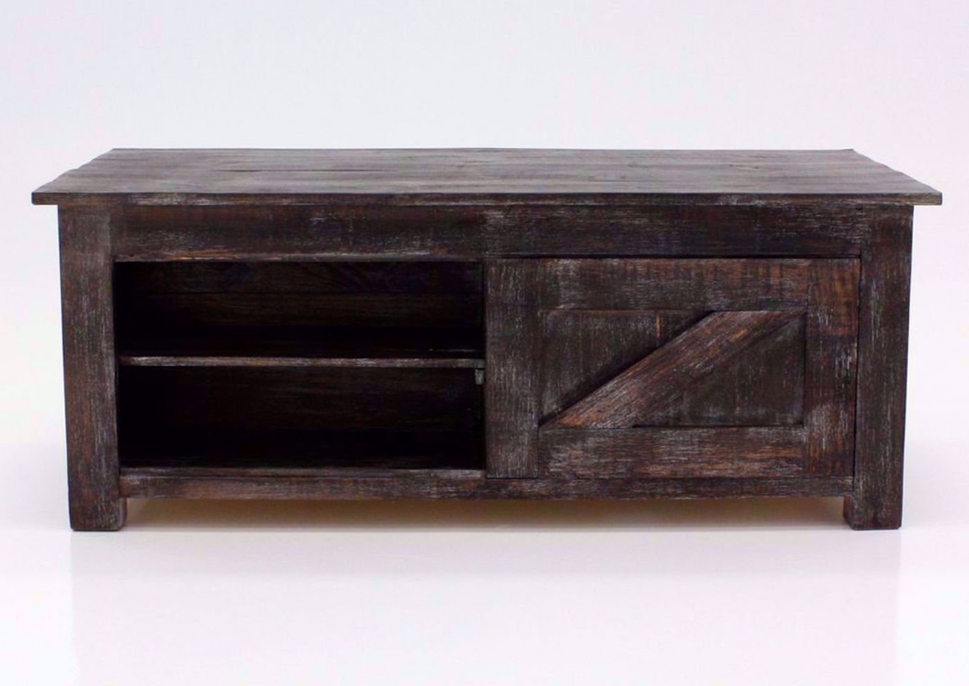 Rustic Brown Midland Coffee Table, Front Facing | Home Furniture Plus Mattress